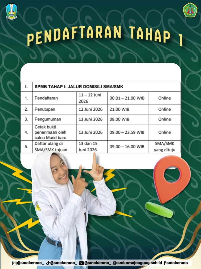 Pendaftaran SPMB 2026 Tahap 1